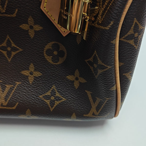 SPEEDY 20 Monogram Coated Canvas Brown