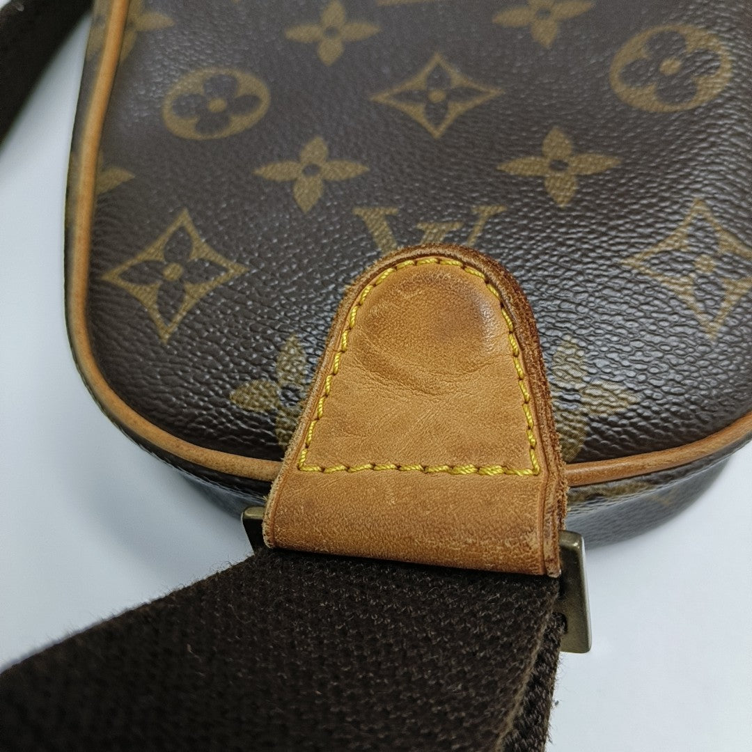 GANGE Monogram Coated Canvas Brown