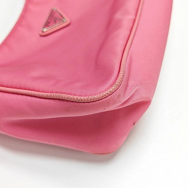 Authenticated pre-owned  Re-Edition2005 Mini Nylon Red - Top Handle Bag at Looply
