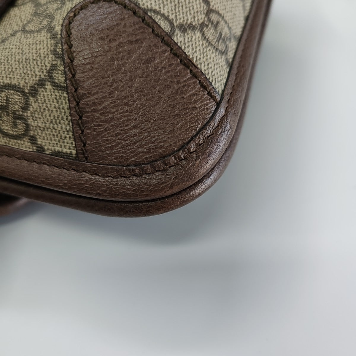 Neo Vintage Small Monogram Coated Canvas Beige