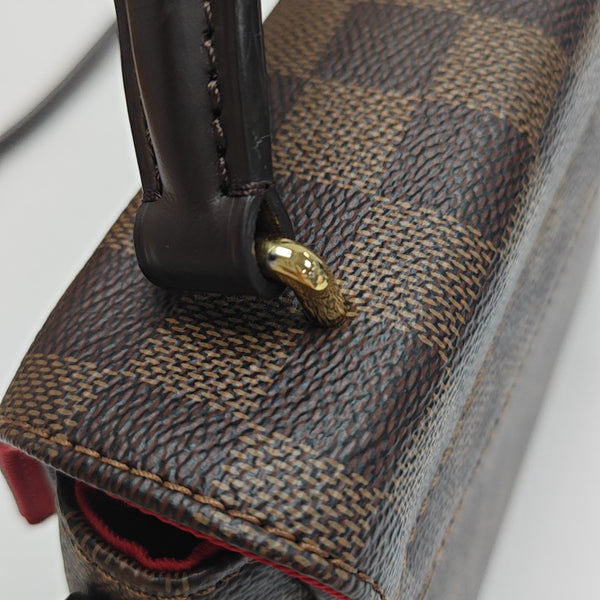 CROISETTE Damier Ebene Coated Canvas Brown