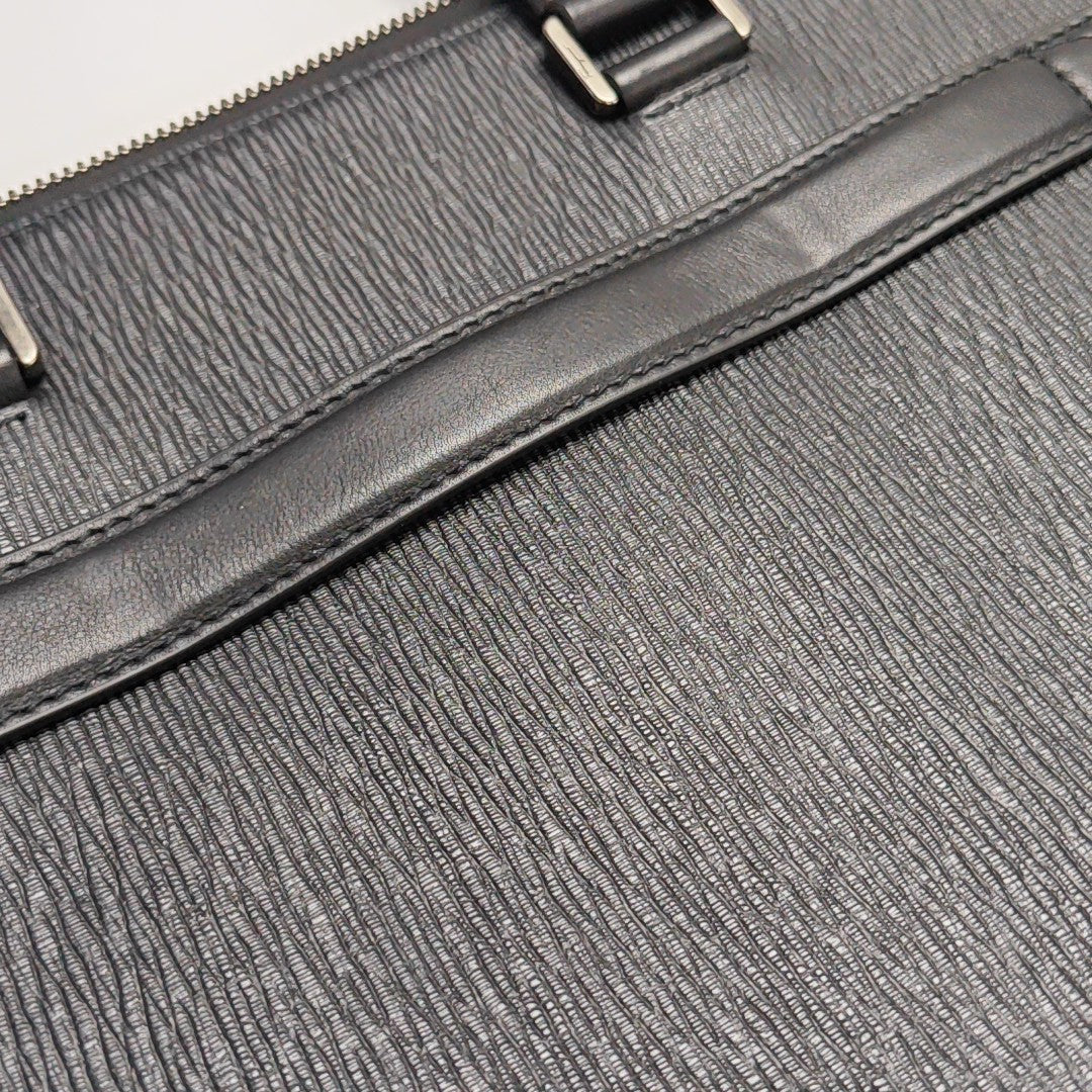 Calfskin Top Handle Bag Black