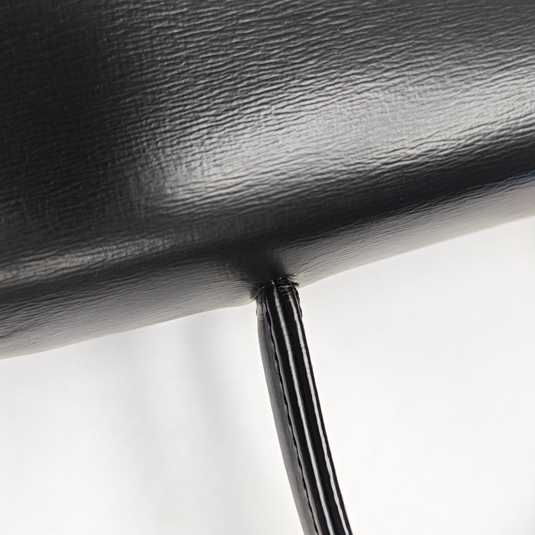 Calfskin Top Handle Bag Black