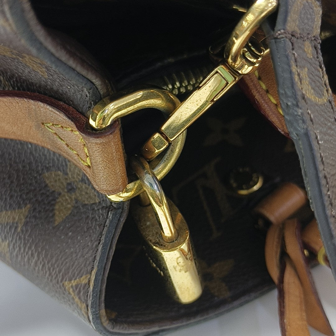 MONTAIGNE Monogram Coated Canvas Brown