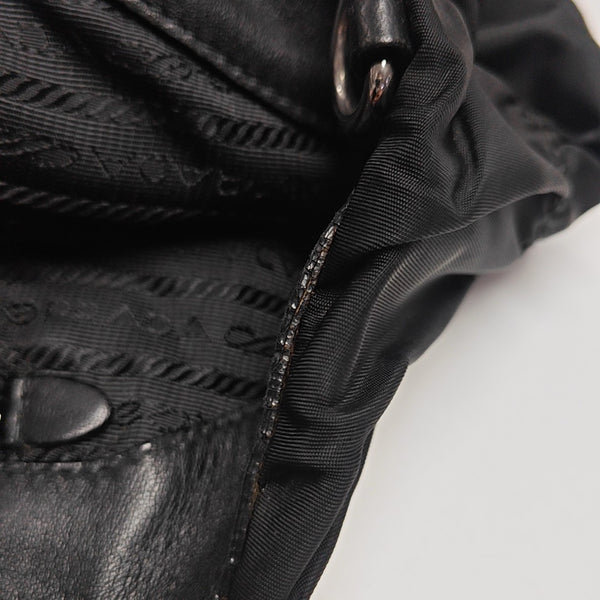 Gaufre Quilted Nylon Black