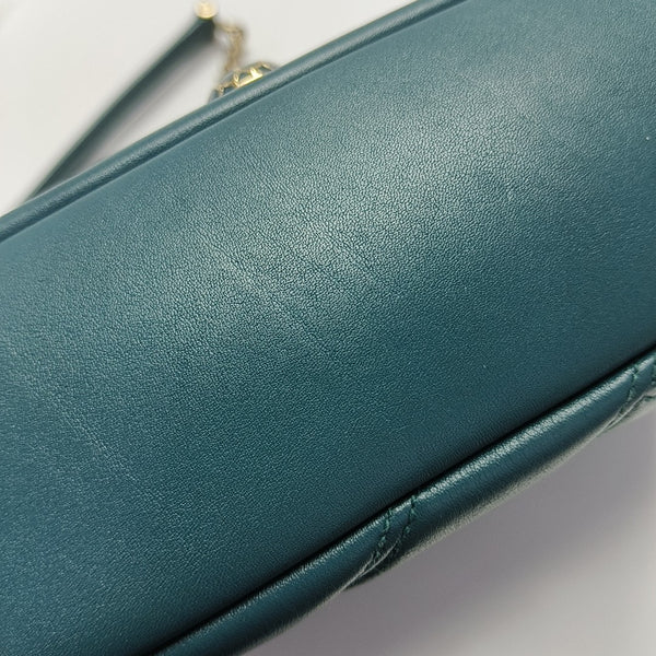 SERPENTI CABOCHON Small Quilted Lambskin Green