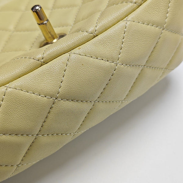 CLASSIC FLAP Mini Quilted Lambskin Yellow