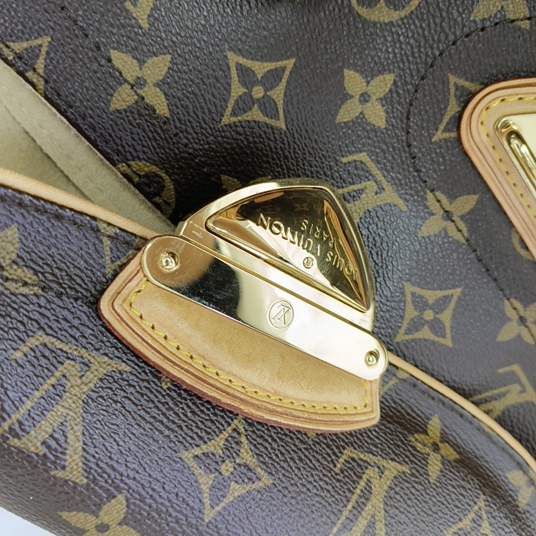 Lona Estampada Monogram BEVERLY Marrón