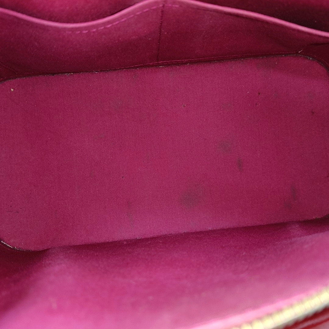 ALMA PM Monogram Patent Leather Red