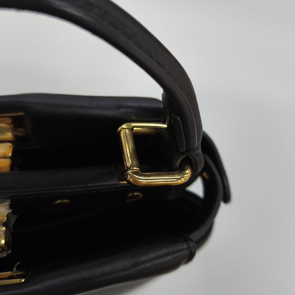 Peekaboo Extra Small Lambskin Black