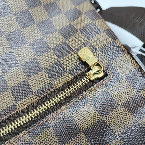 SPENCER Damier Ebene Coated Canvas Brown