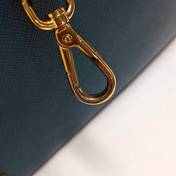 Authenticated pre-owned  Galleria Calfskin Blue - Shoulder Bag at Looply