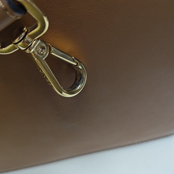 Coated Canvas Bucket Bag Brown