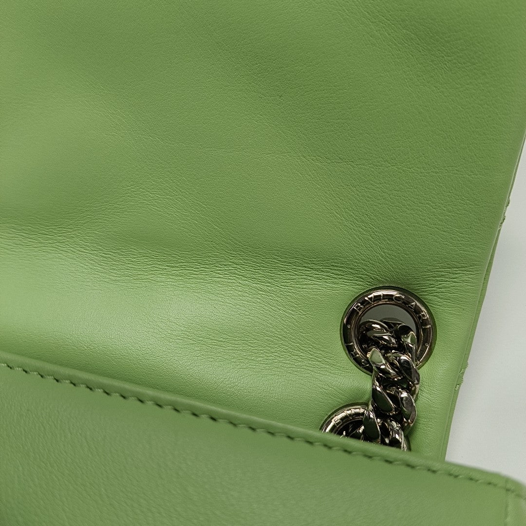 SERPENTI CABOCHON Small Quilted Calfskin Green