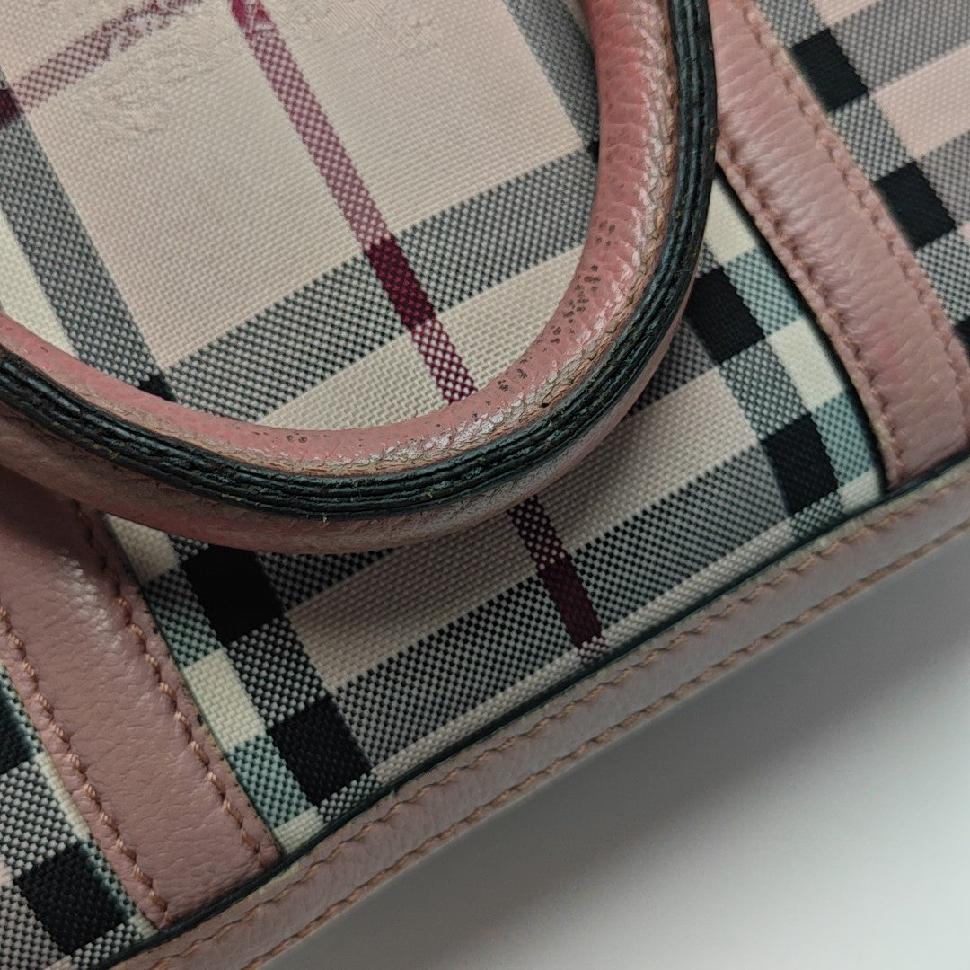Canvas Top Handle Bag Pink