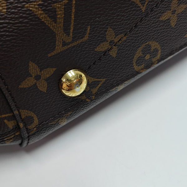 MONTAIGNE Monogram Coated Canvas Brown