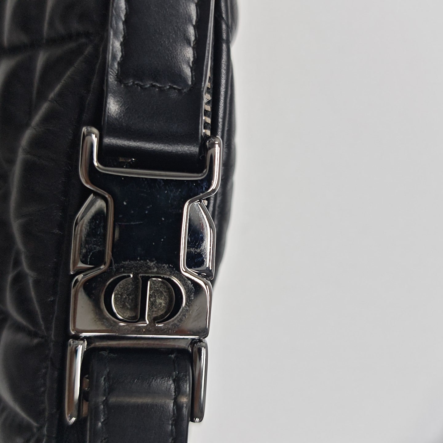 Diortravel Nomad Small Cannage Calfskin Black