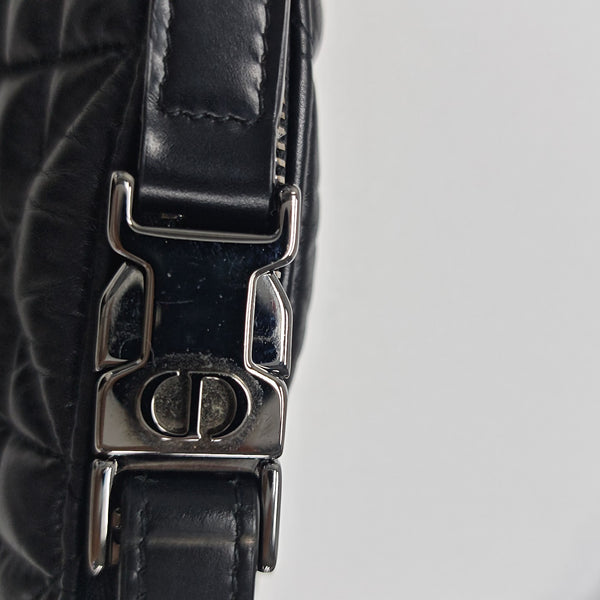 Diortravel Nomad Small Cannage Calfskin Black