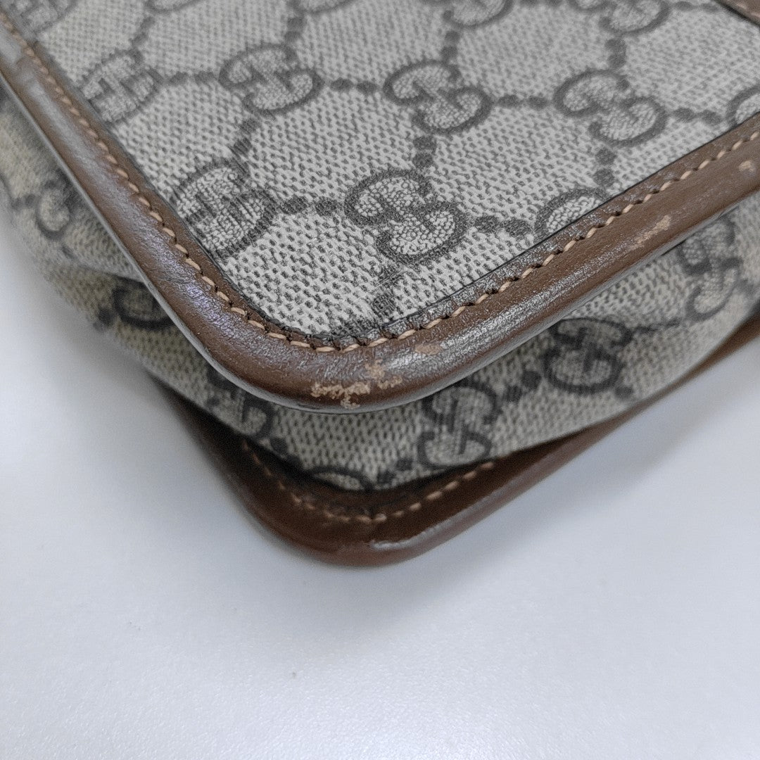 Bree Monogram Coated Canvas Beige