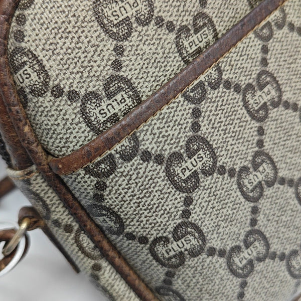Monogram Coated Canvas Shoulder Bag Brown