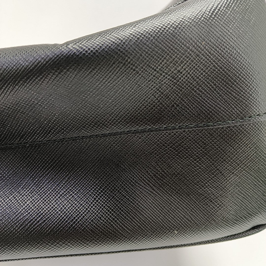 Galleria Large Saffiano Calfskin Black