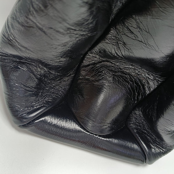 Calfskin Top Handle Bag Black