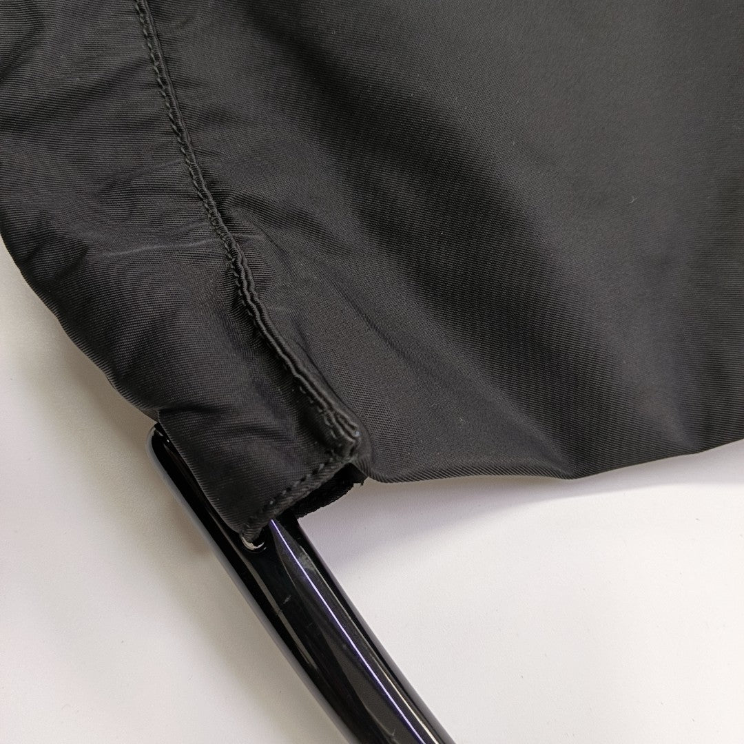 Nylon Top Handle Bag Black