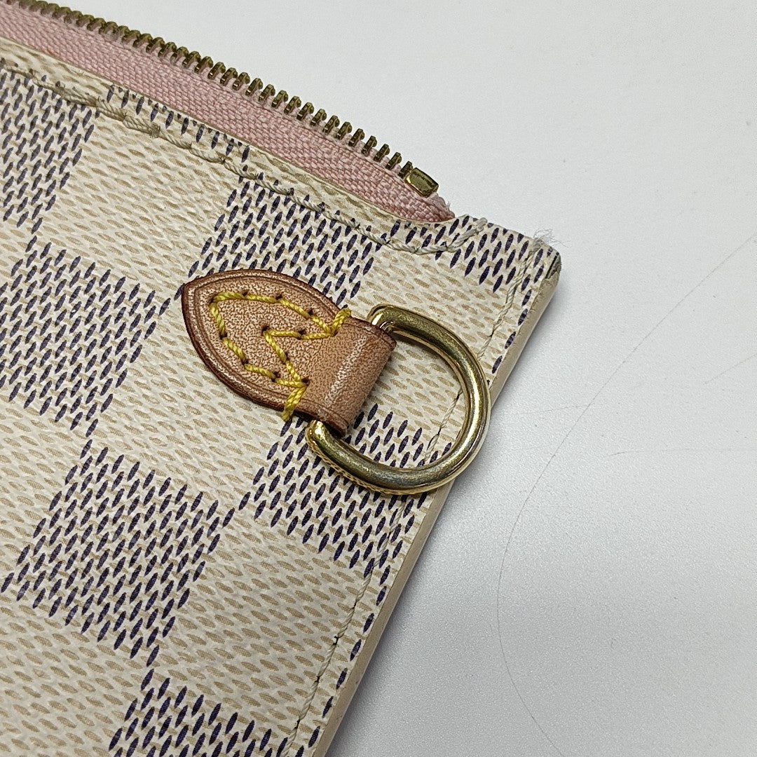 Damier Azur Coated Canvas Clutch White