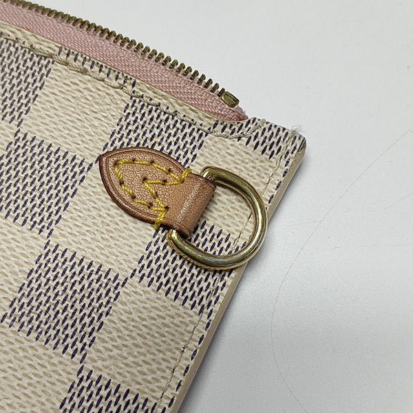 Damier Azur Coated Canvas Clutch White