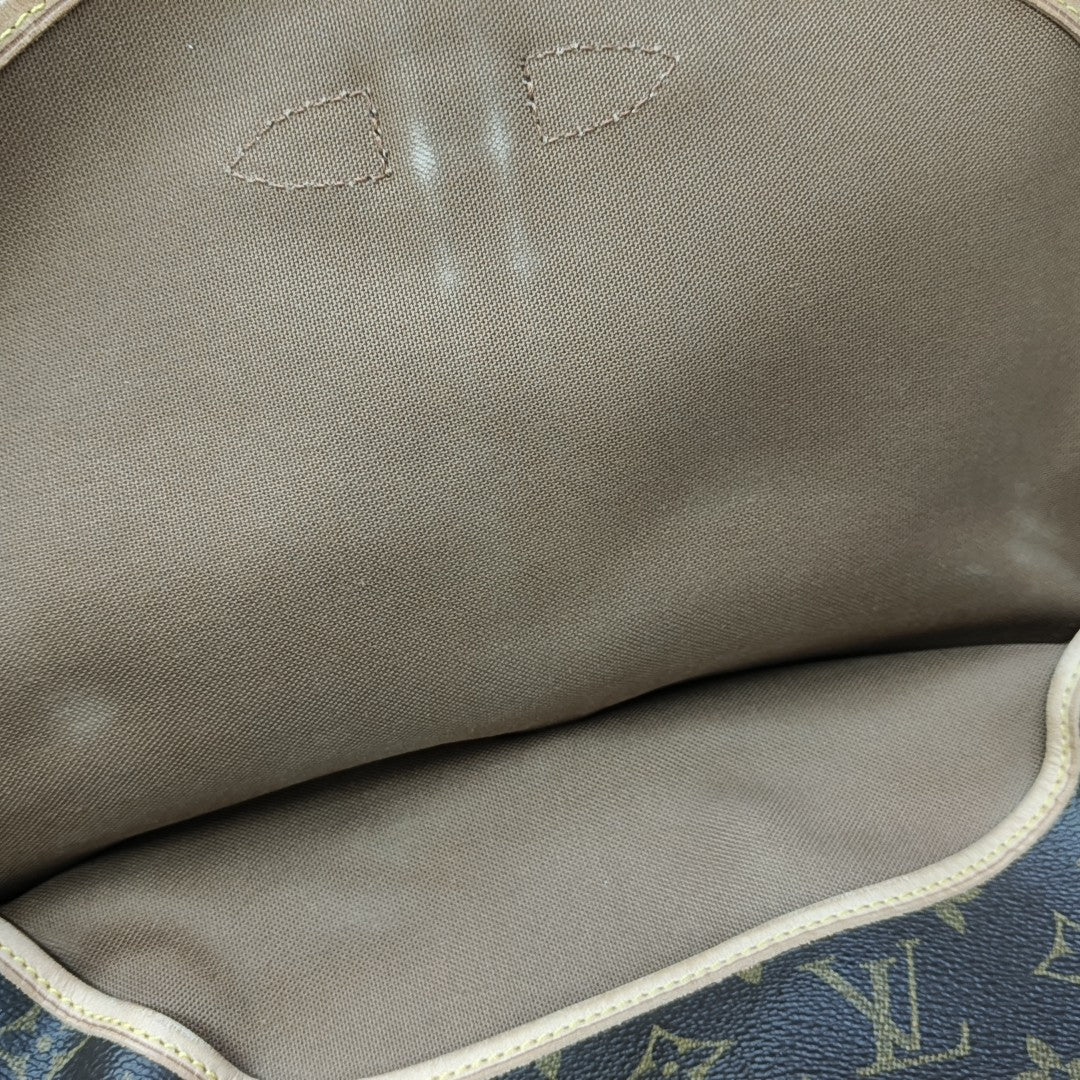 SAUMUR 30 Monogram Coated Canvas Brown