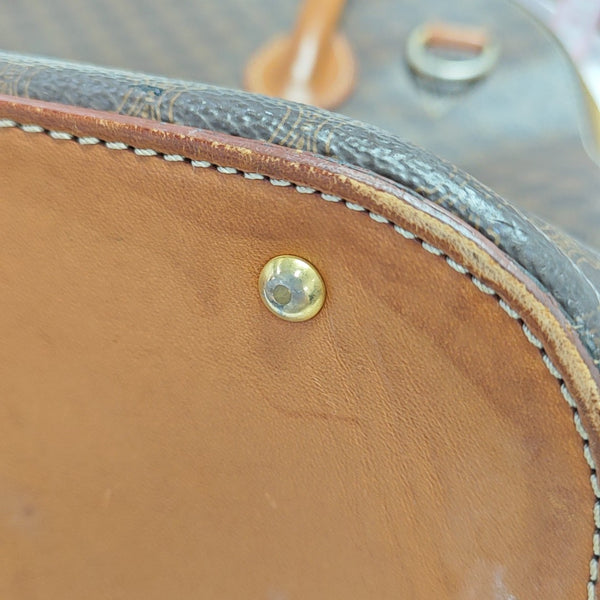Coated Canvas Tote Bag Brown