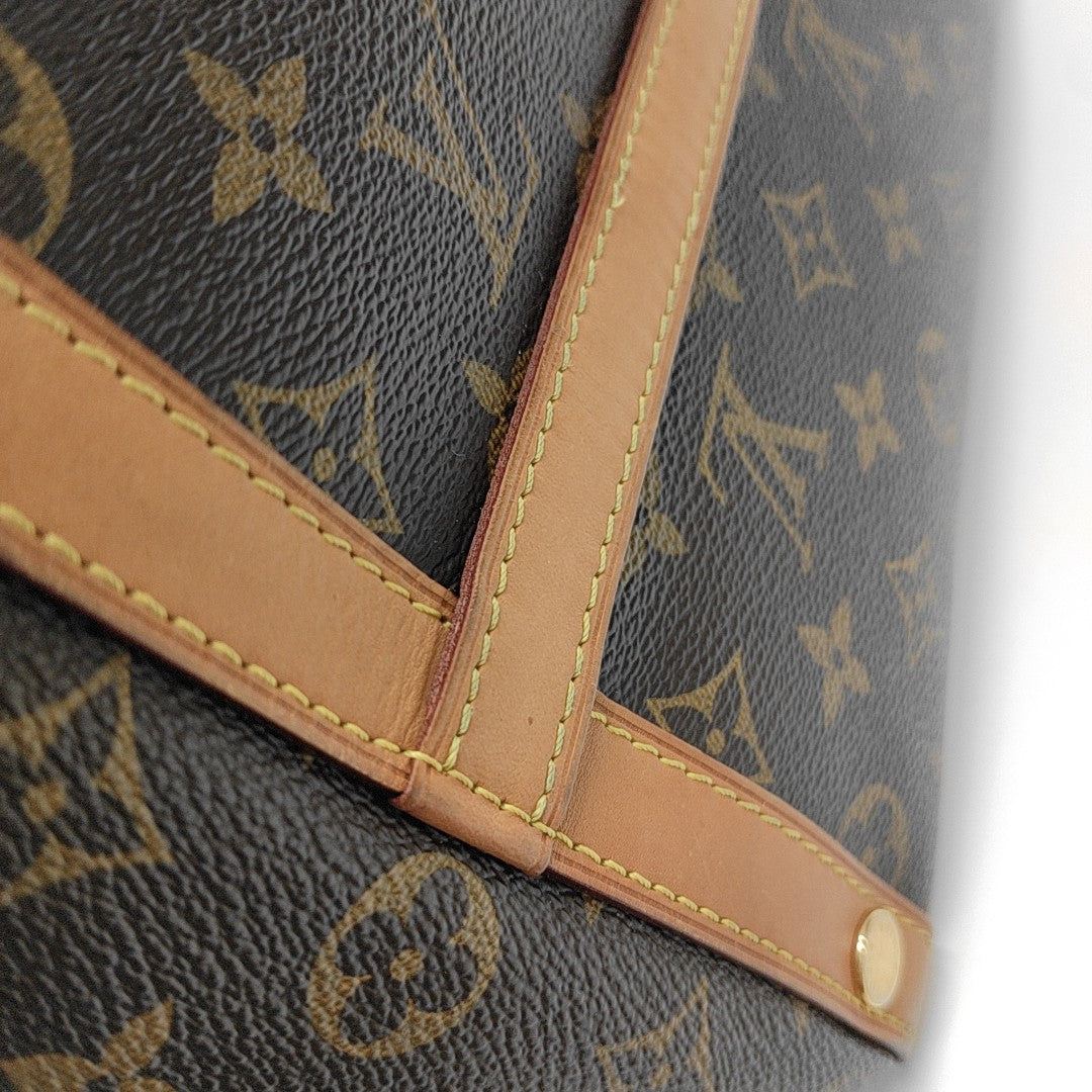MARAIS MM Monogram Coated Canvas Brown
