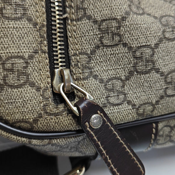 Monogram Coated Canvas Crossbody Bag Black