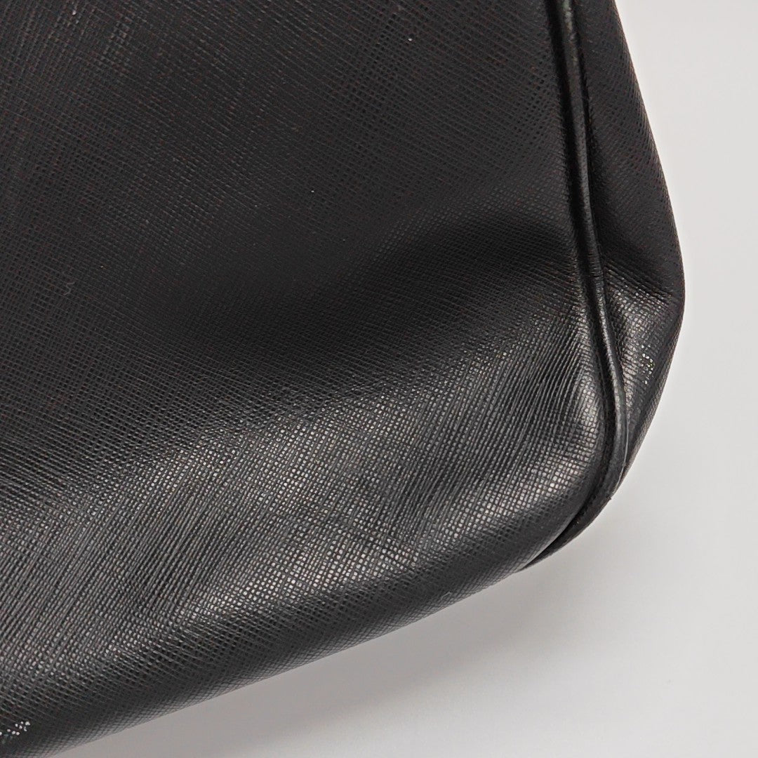 Calfskin Shoulder Bag Black