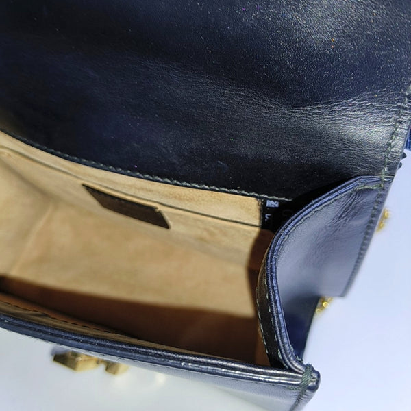 Sylvie Mini Calfskin Black