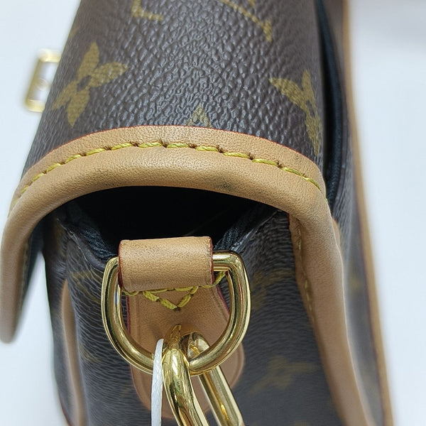 DIANE Monogram Coated Canvas Brown