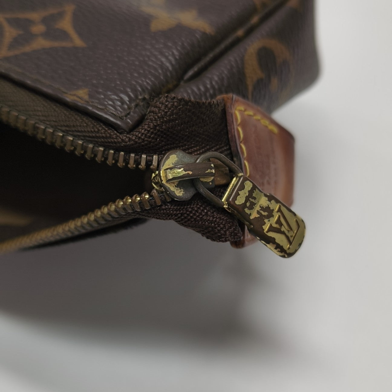 ACCESSOIRES Mini Monogram Coated Canvas Brown