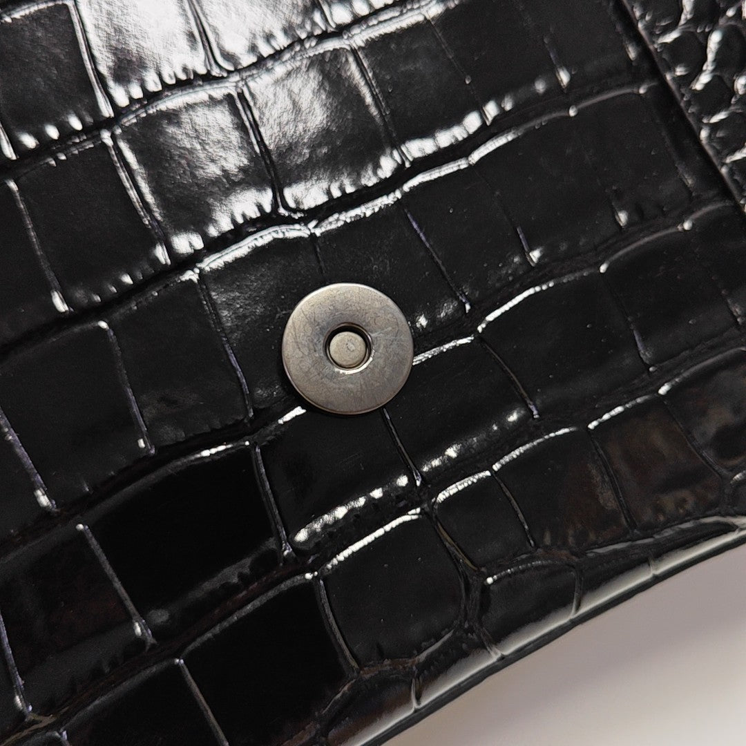 Hourglass Small Calfskin Black