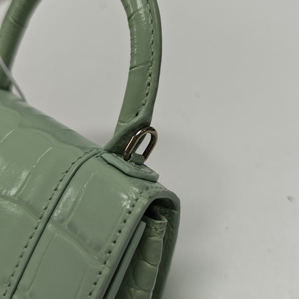 Hourglass Mini Calfskin Green