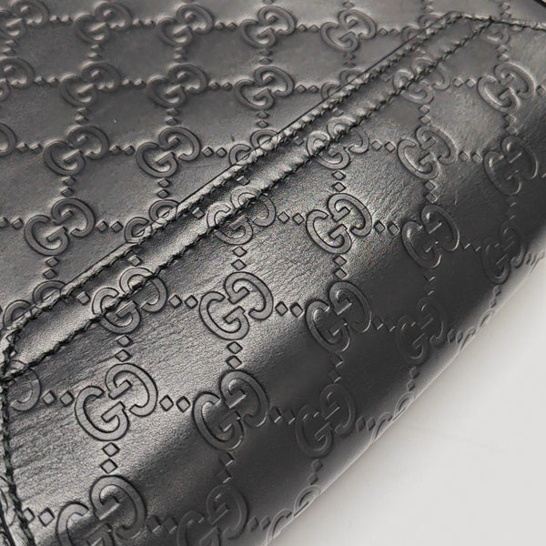 Monogram Calfskin Shoulder Bag Black