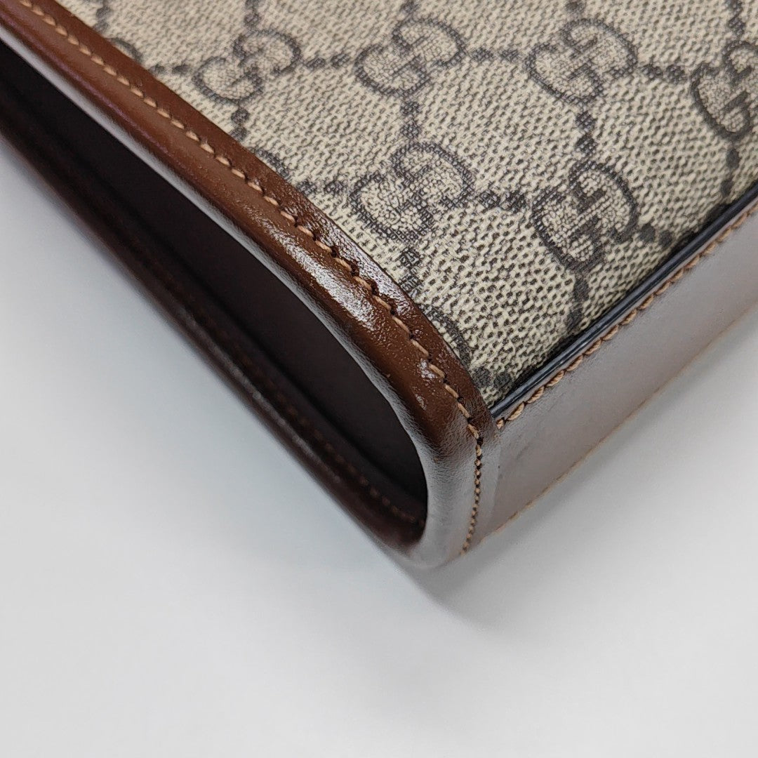 Retro Mini Monogram Coated Canvas Beige