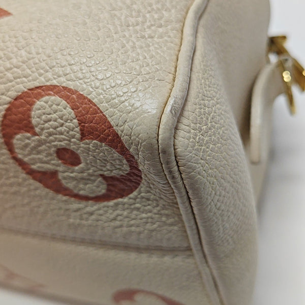 SPEEDY 20 Monogram Calfskin Beige
