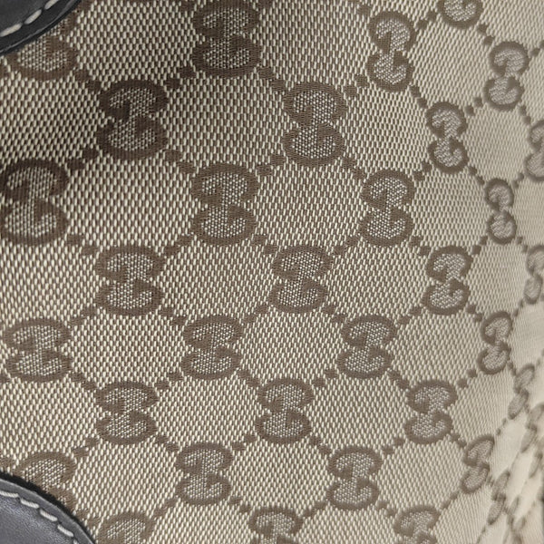 Monogram Canvas Shoulder Bag Beige