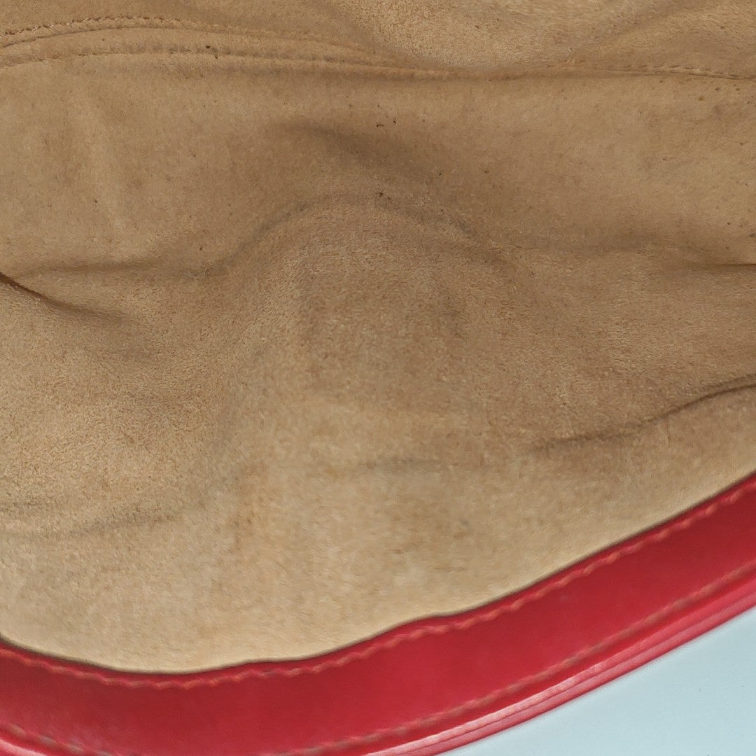 GG Marmont Small Quilted Calfskin Red