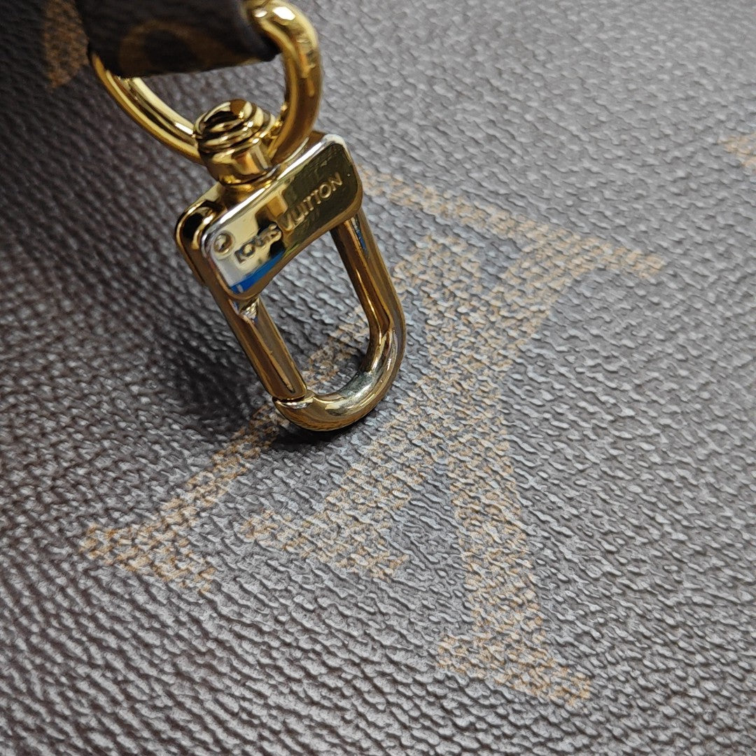 ONTHEGO PM Monogram Coated Canvas Brown
