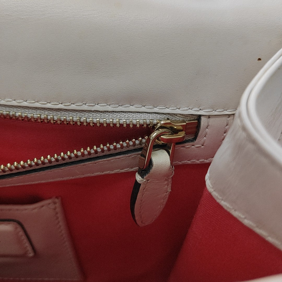 SERPENTI FOREVER Medium Calfskin White