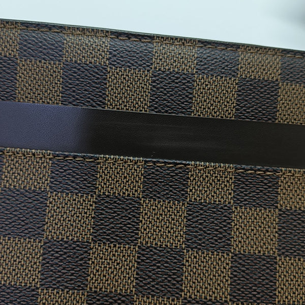 SAINT LOUIS Damier Ebene Coated Canvas Brown