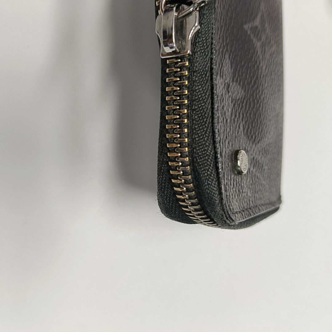 ZIPPY Monogram Coated Canvas Black Card Holder