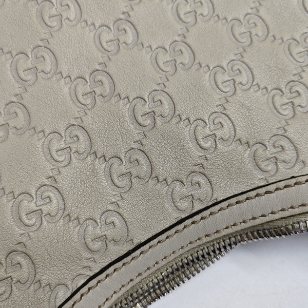 Monogram Leather Top Handle Bag Beige