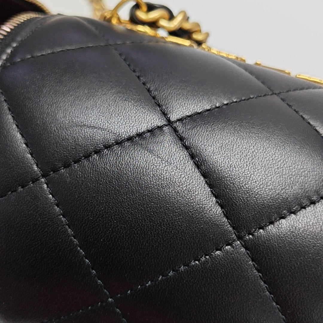 Quilted Lambskin Black
